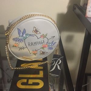 Rampage Grey Gold Chain Crossbody